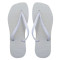 Chinelo Slim Square, Sr.Chinelo, 100% Borracha, Branco
