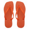Chinelo Slim Square, Sr.Chinelo, 100% Borracha, Laranja Vibrante