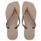 Chinelo Slim Square, Sr.Chinelo, 100% Borracha, Areia