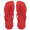 Chinelo Slim Square, Sr.Chinelo, 100% Borracha, Vermelho Coral