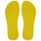 Sola Slim, 100% Borracha, Amarelo Solar