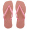 Chinelo Slim Square, Sr.Chinelo, 100% Borracha, Rosa Glacê
