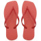 Chinelo Slim Square, Sr.Chinelo, 100% Borracha, Vermelho Coral