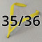 Correia Slim para Chinelo, Amarelo