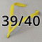 Correia Slim para Chinelo, Amarelo